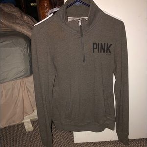 VS PINK quarter zip pull over XS